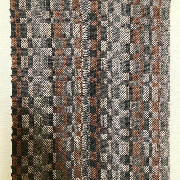 Prima Maglia Hand Loomed Wool Geometric Multicolored Scarf Unisex 13.5” X 60” - Picture 10 of 11